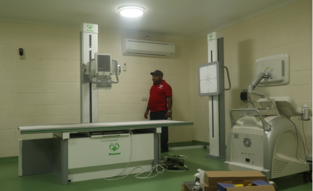 Supplied X-ray room photograph from the Papua New Guinea hospital project.