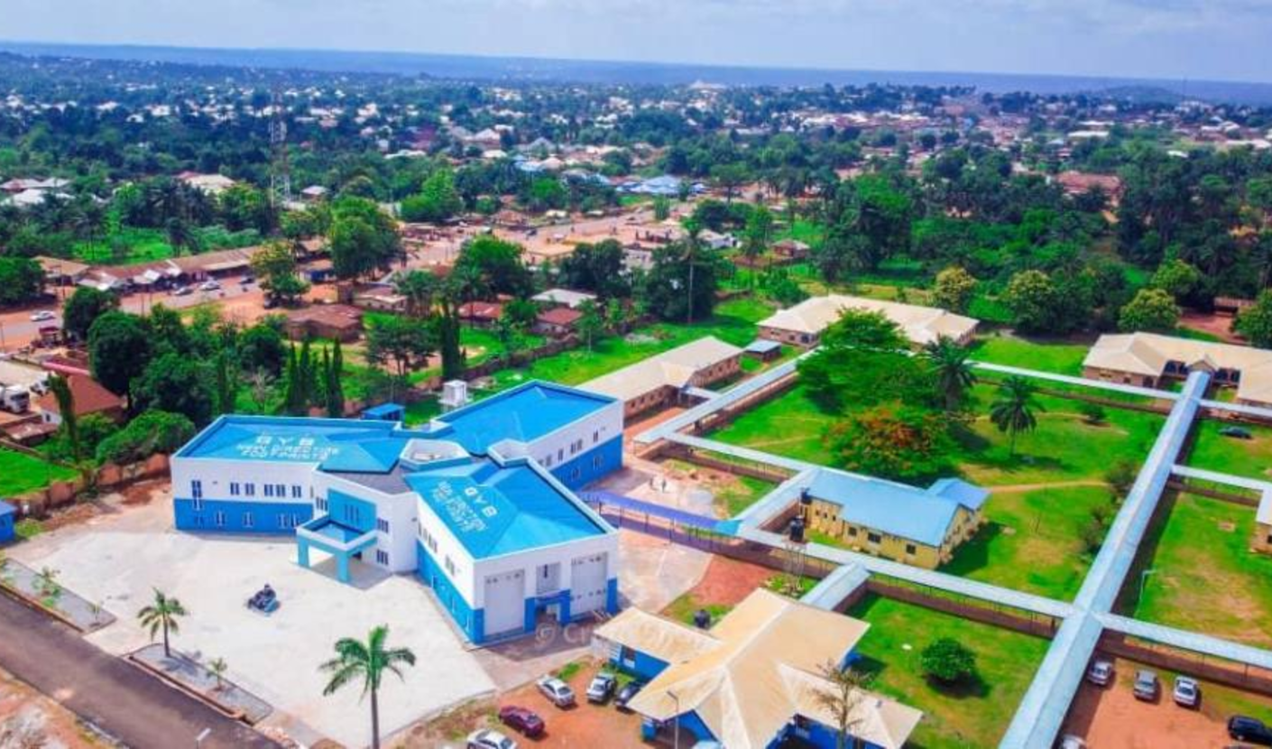 Supplied aerial photograph of UCH Teaching Hospital, Ibadan, Nigeria.